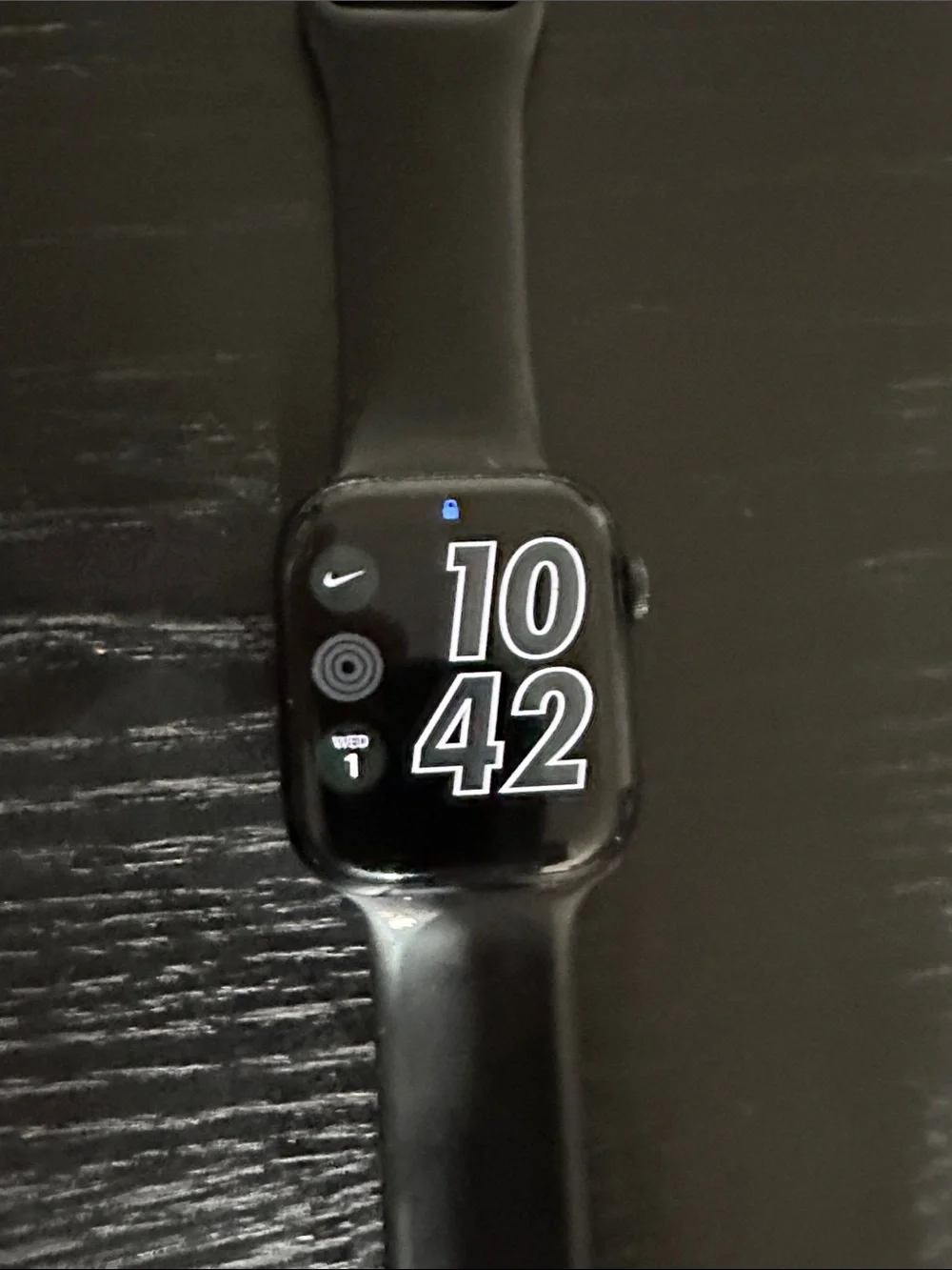 Apple Black Smartwatch with Silicone Band